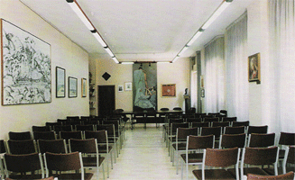La sede dell'AVIS di Sassoferrato vista dall'interno